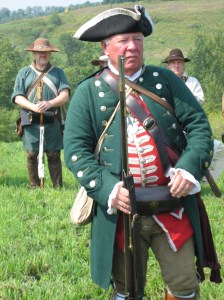 Colonel Armstrong (Mike Slease) at Blanket Hill in September 20